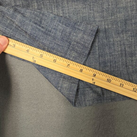 NWT Lakewashed By L.L. Bean Mens Pull On Chambray Shorts Size XXL Blue 100% Cott - Picture 6 of 8